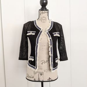 Coco Paris Style Trim Knitted Cardigan